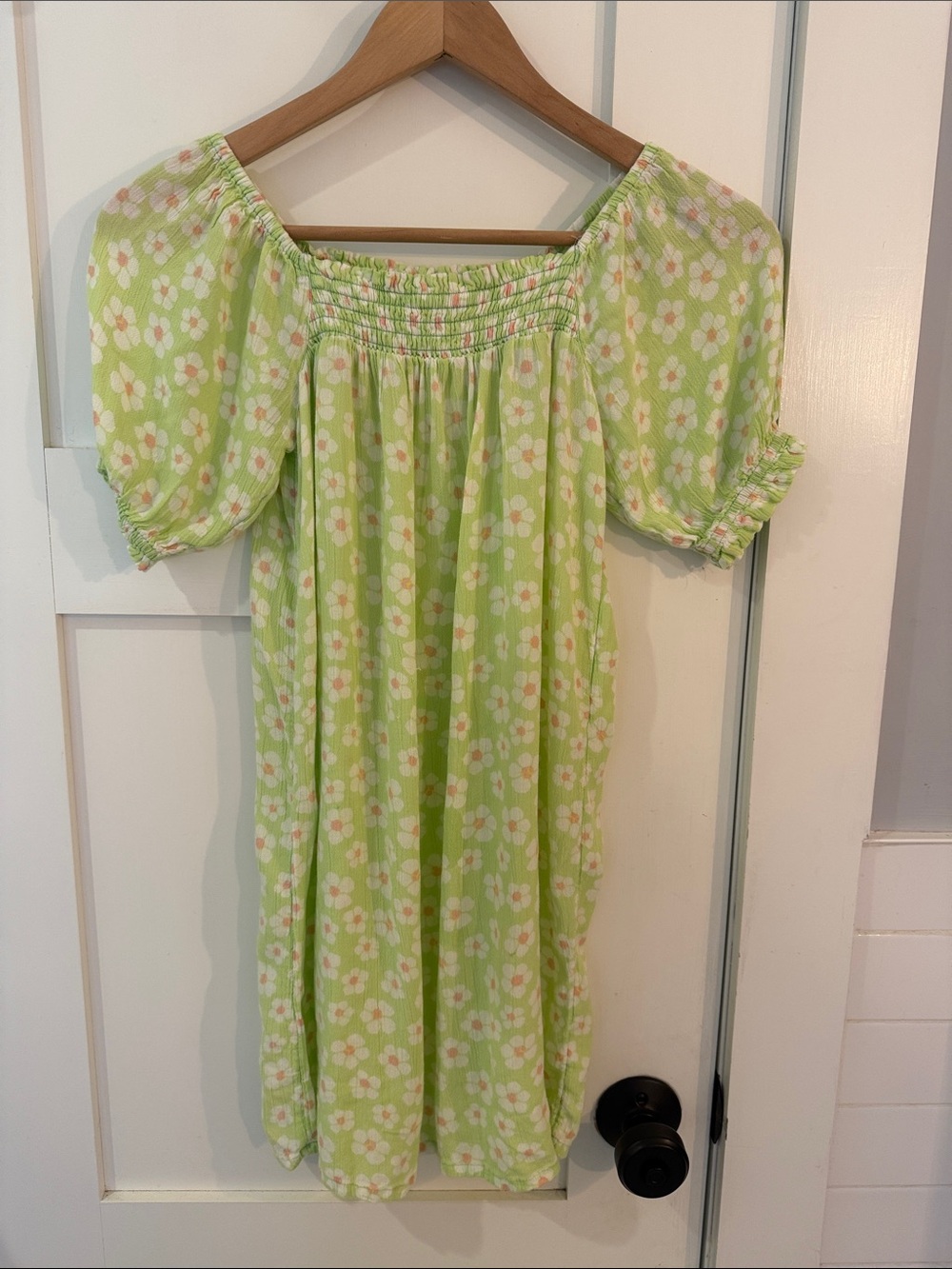 Billabong Light Green Floral Kids Dress
